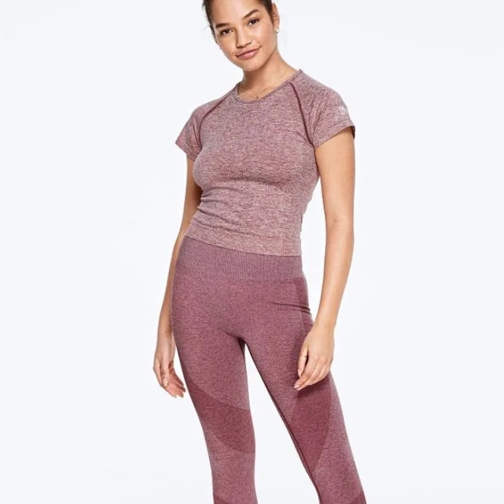 Victoria's Secret PINK Maroon Seamless Top